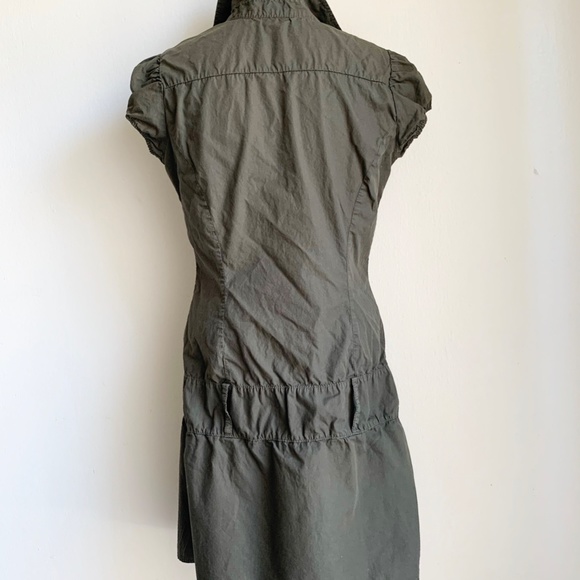 United Colors of Benetton Olive Green Short Dress - Picture 4 of 7